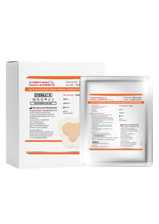 D-Fibroheal Ag Foam Adhesive
